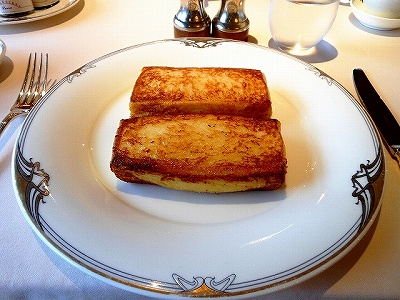 ホテルオークラ東京のフレンチトースト