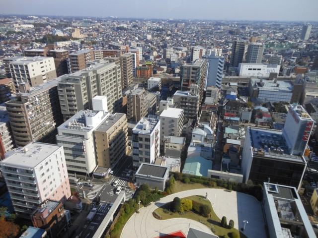浦和ロイヤルパインズホテル　眺め